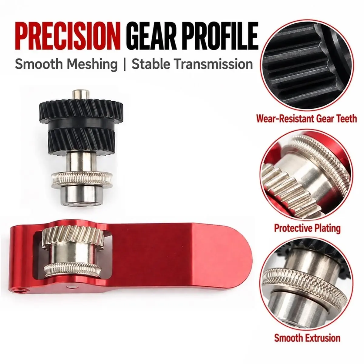 Upgraded Extruder Gear Kit for X2D Alloy Handle Hardened Steel Gear Assembly for X2D 3D Printer Accessories
