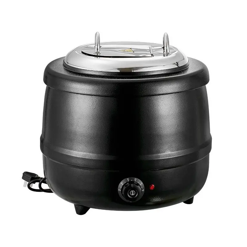 commercial-stainless-steel-electric-soup-warmer-13l-straight-steel-buffet-hotel-breakfast-porridge-stove-304-inner-pot
