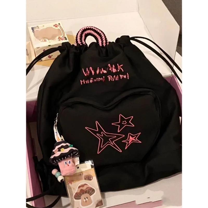 1 Custom Picture Drawstring Bag, Star Drawstring Backpack, Adjustable Drawstring Backpack, Storage Bag