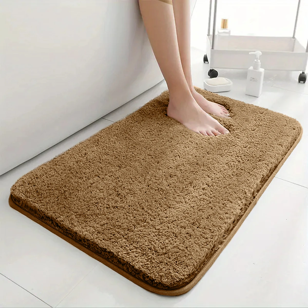

Super Water Absorbent Bathroom Floor Mat Anti-slip Bathroom Mat Bath Mat Long Hair Floor Mat Bedroom Door Mat Home Decoration