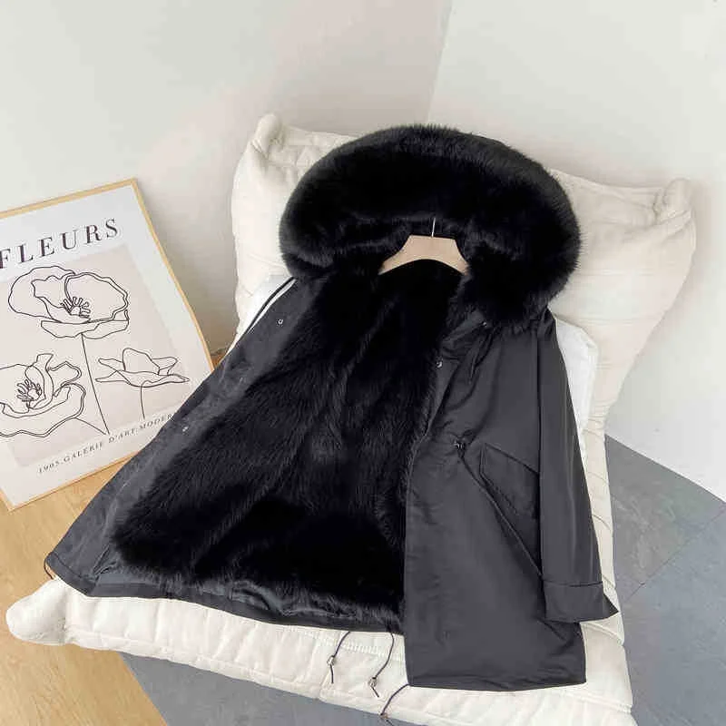 Men's mid-length parka (black liner)