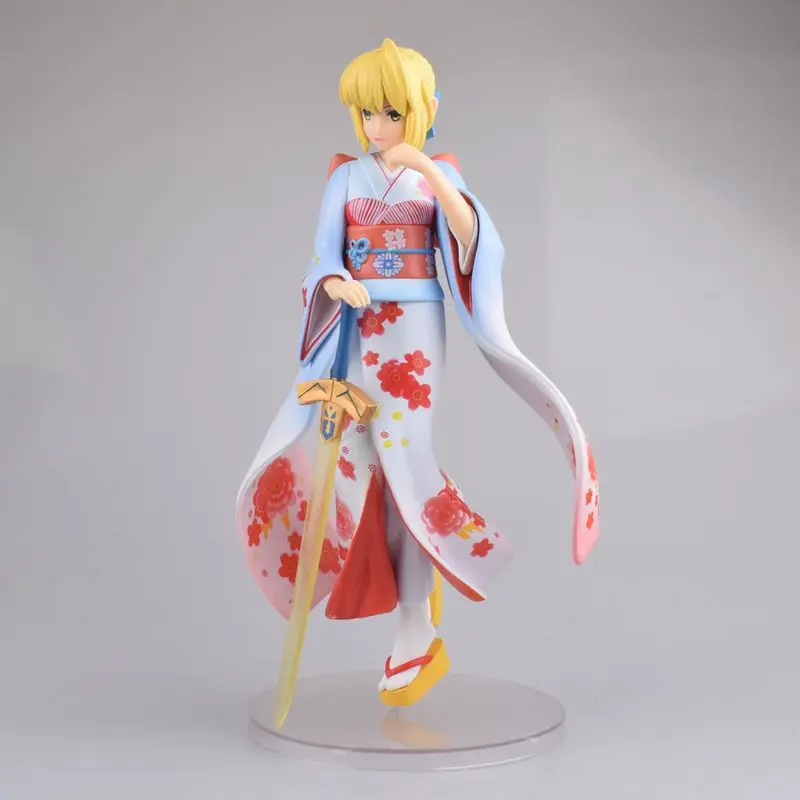 

25CM Fate/stay night Saber Boxed Retail Figure Action Model Cartoon Doll Ornament Collection Toys Gifts