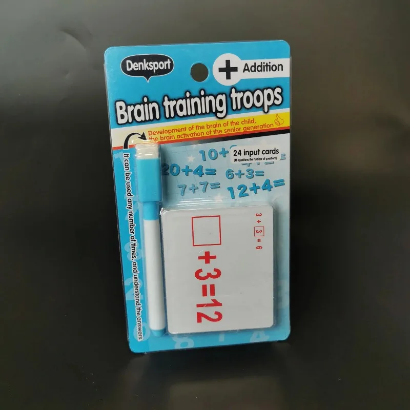 New Baby Math Learning Cards Mathematics Card Addition Subtraction Multiplication Division Arithmetic Toy for Kids Education Toy