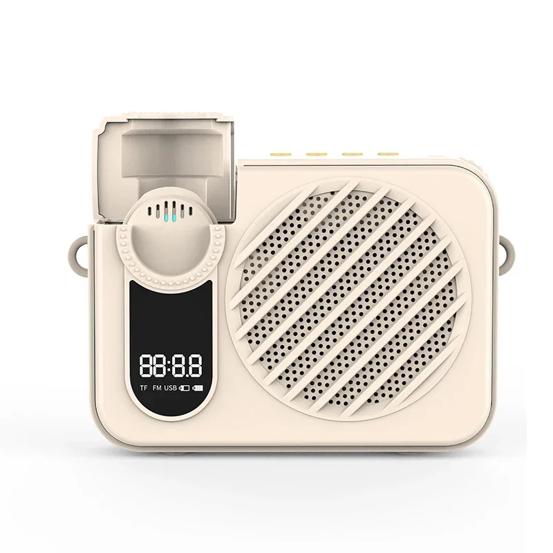Outdoor Teacher Portable Wireless Microphone Speaker with BT TF Recording Voice Amplifier