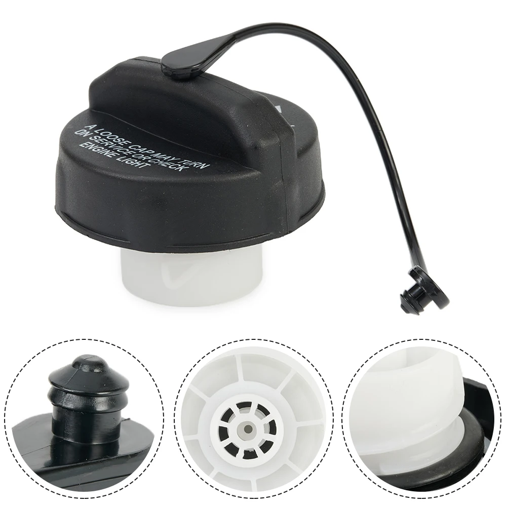 Fuel Cap with Tether 52030387AB Compatible Replacement Gas Cap For For Jeep For Wrangler JK TJ 2003 2018 Models