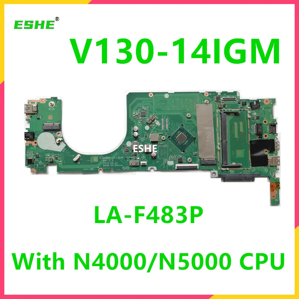 DLMV3 LA-F483P For Lenovo V130-14IGM V330-14IKB Laptop Motherboard With N4000 N4100 N5000 CPU 5B20R44841 5B20R39243 5B20R39217