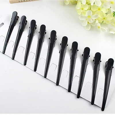 Black  10PCS/Pack Women Hair Clips Clamps Pro Hairdressing Hair Grip Clip Styling Tools Salon Barber Section