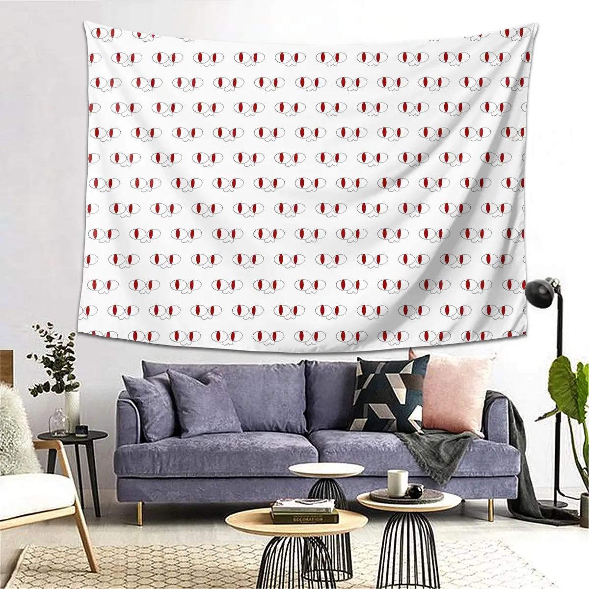 Smoking Neco Arc Tapestry Decoration Art Aesthetic Tapestries for Living Room Bedroom Home Wall Cloth Wall Hanging