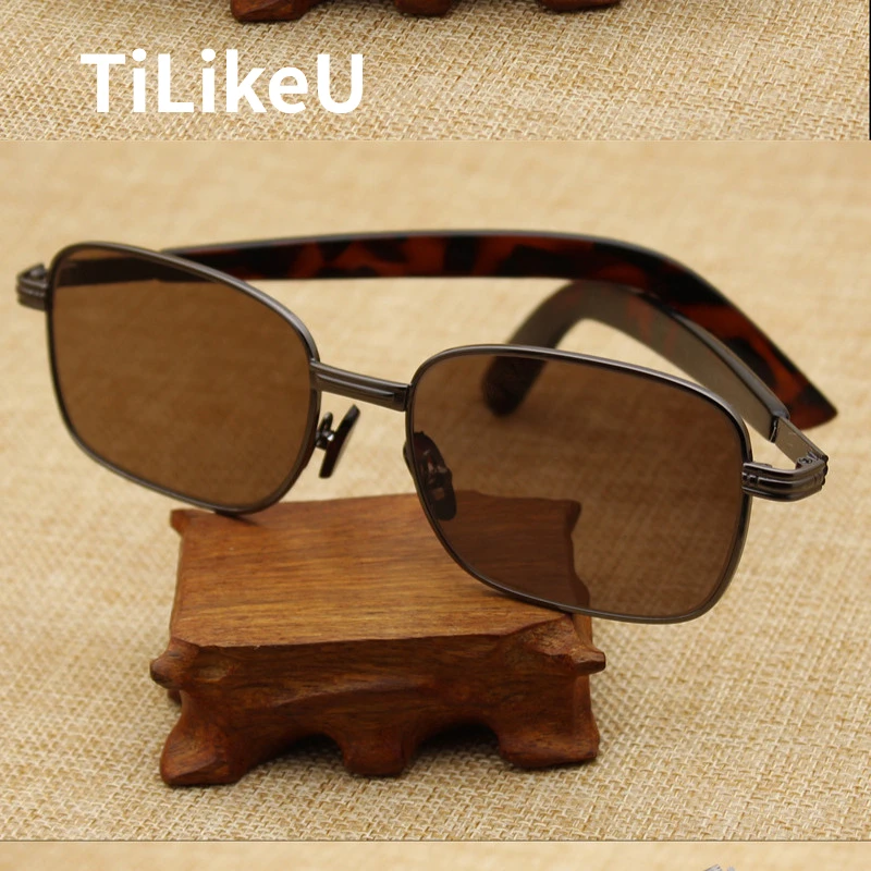 

Vintage Luxury Glass Lens Half and Full Frame Square Men's Outdoor Casual Sunglasses UV400 Handmade Acetate Frame Sun Glasses