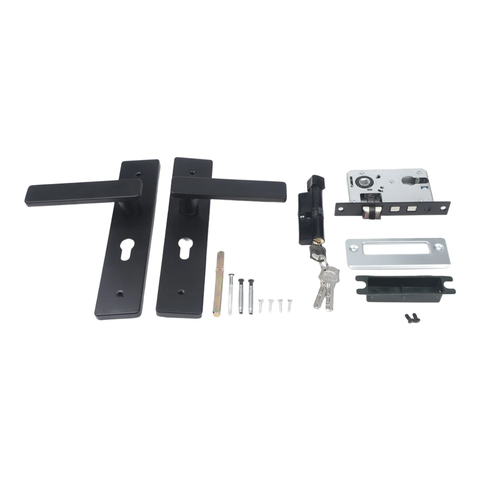 Elegant Door Handle Door Handle Lock Home Aesthetic Locking Mechanism Set Of Keys Sophisticated Touch For Wooden Doors