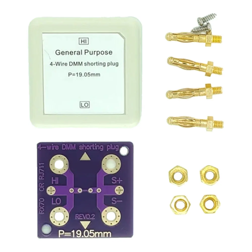 Sockets For DMM 4-wire Short Socket Resistance Calibration Multimeter Verification Tool Test Measurement Inspection Test Meters