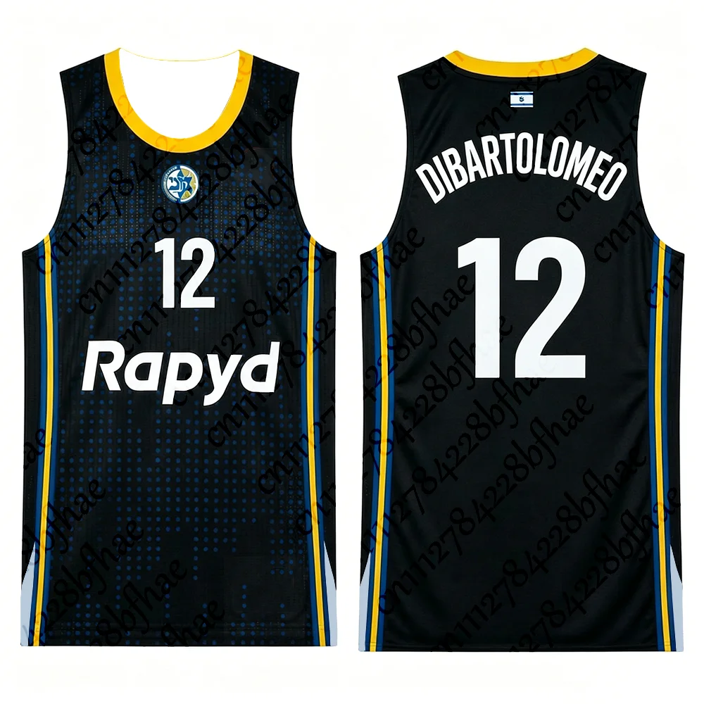 Maccabi Tel Aviv Basketball Trikot für Erwachsene, Herren und Damen, Kinder-Trainingsuniform, Neuheiten, Israelisch 25/26 – Detail 8