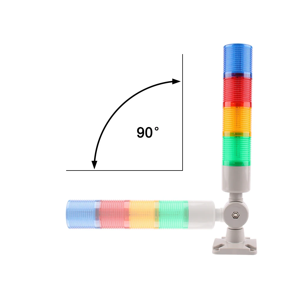45mm Diameter Multi-Layers Industrial Multilayer Stack light LED Signal Alarm Caution Light for Machinery AC110-220V DC12V DC24V