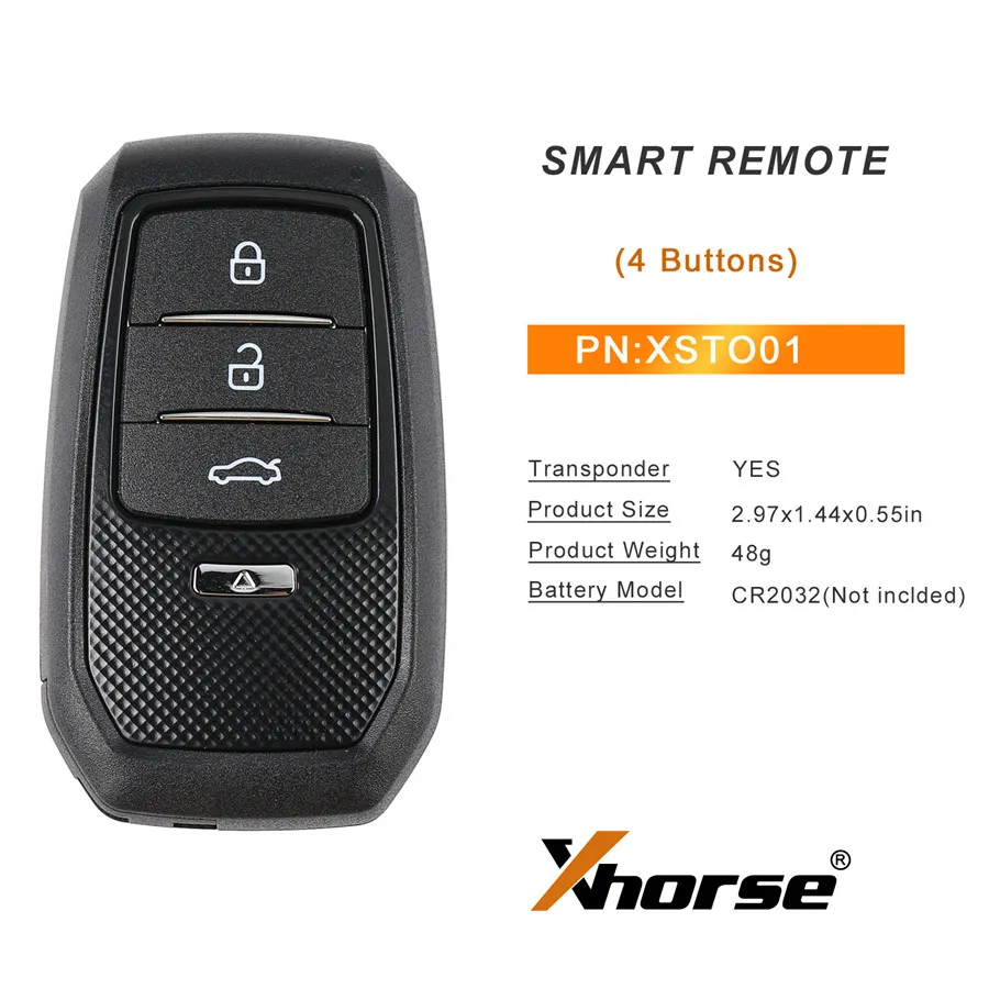 Xhorse XS Smart key XSTO01EN TOY.T for Toyota XM38 Smart Key with Key Shell Support 4D 8A 4A 1 Piece