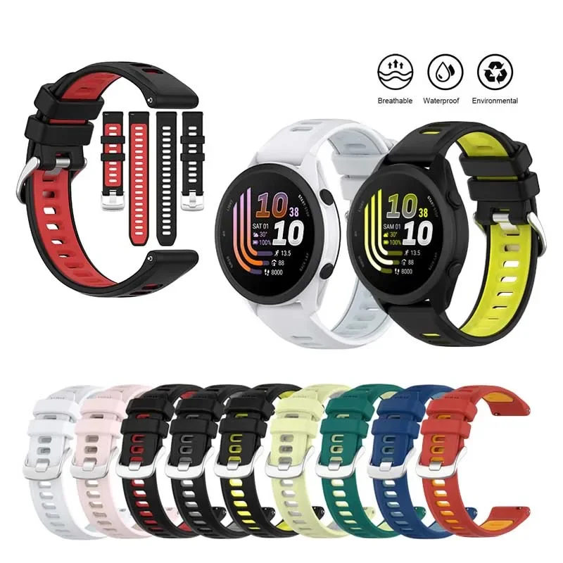 Silicone Strap for Garmin Forerunner 170 70 970 955 945 935 745 venu 4 3 2 plus Braceleta Forerunner 965 Wristband Correa