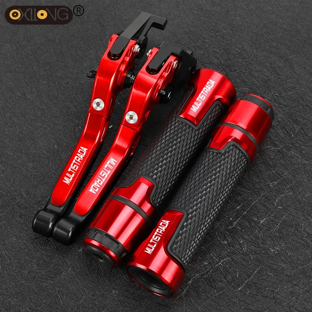 

For DUCATI MULTISTRADA 1200 1200S 1200GT 2010-2018 Motorcycle Brake Clutch Levers Handlebar Handle bar Hand Grips ends Access
