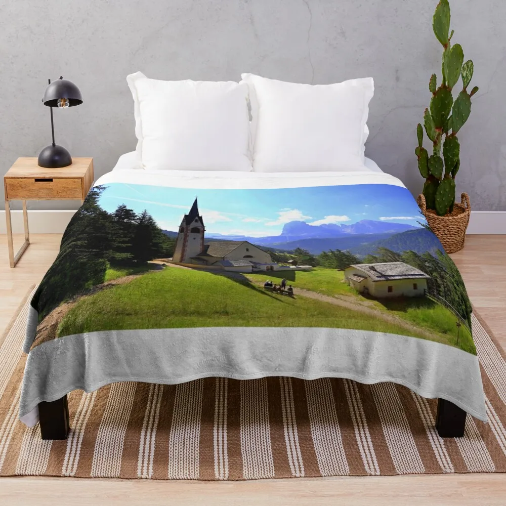 

The church of San Giacomo Throw Blanket Custom Bed Blankets