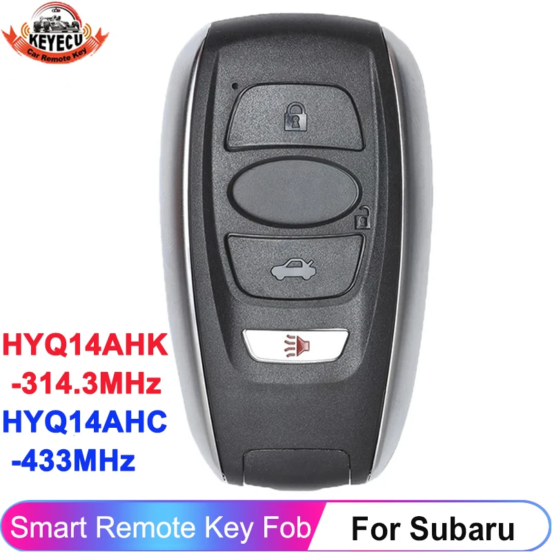 

KEYECU 314,3 МГц HYQ14AHK 433 МГц HYQ14AHC для Subaru Crosstrek Forester Impreza Legacy Outback 231451-5801 умный дистанционный ключ