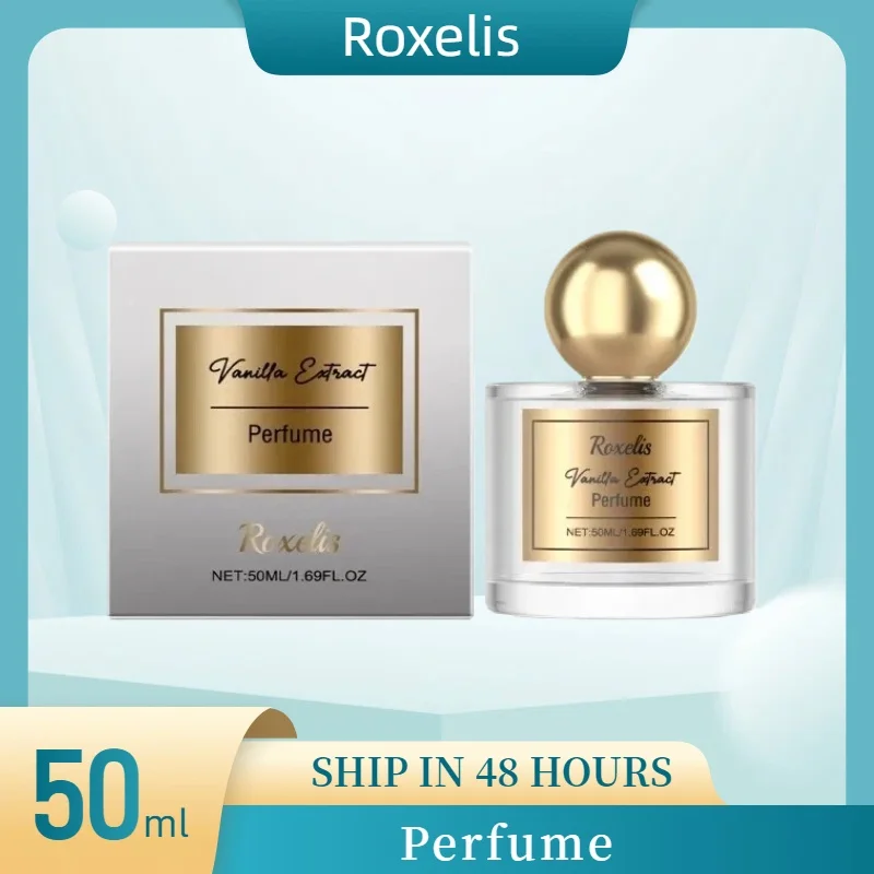 

50 мл очаровательный ванильный парфюм для женщин, свежий стойкий аромат, естественная элегантность, парфюмерия для повседневного ношения, качественный подарок