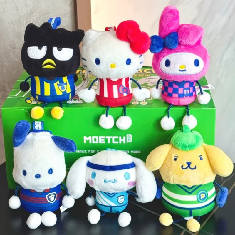 

Moetch Original Sanrio Football Match Squishy Plush Pendant Blind Box Collectible Plush Doll For Home Decor Holiday Gifts