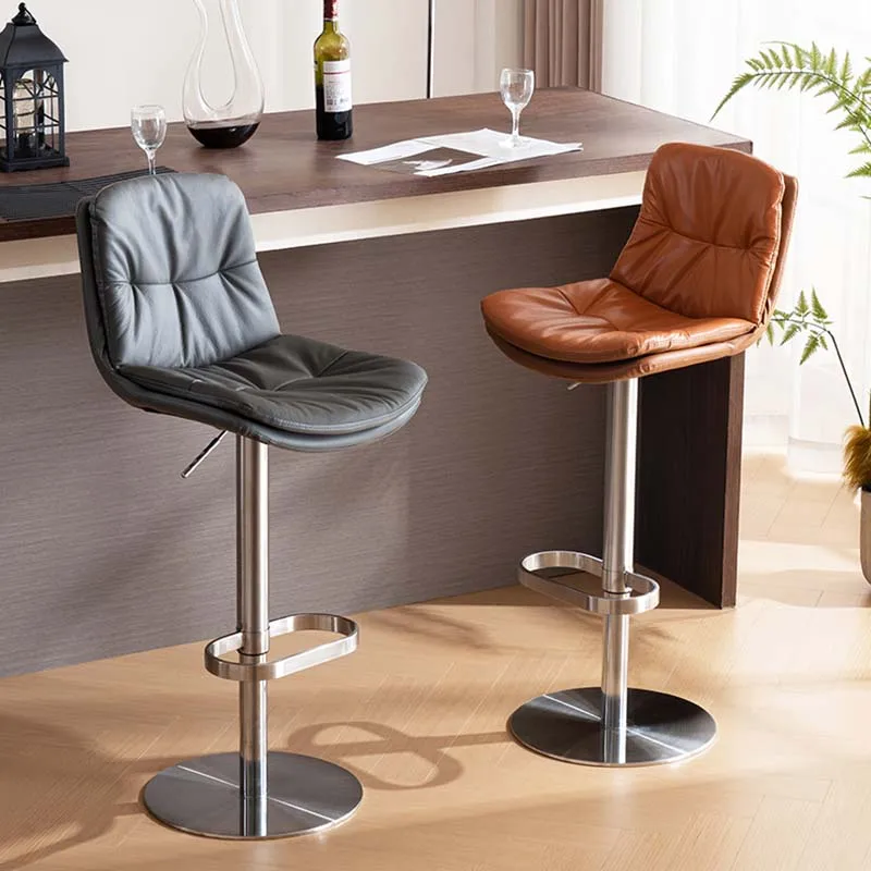 High Chair Bar Stools Swivel European Support Design Luxury Bar Stools Kitchen Nordic Taburetes Para Barra Salon Furniture