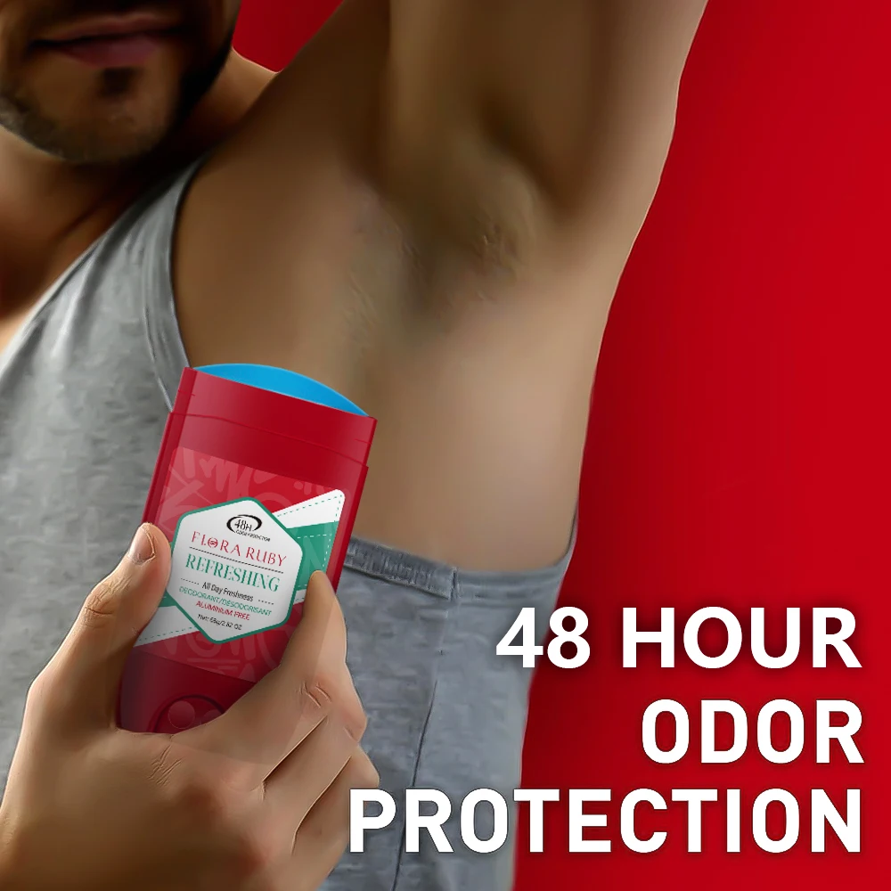 فلورا روبي 68 جرام عصا مزيل الروائح الكريهة للرجال 48 ساعة، مزيل الروائح الكريهة، رائحة تدوم طويلاً، يزيل الرائحة ومزيل الروائح تحت الإبط #5