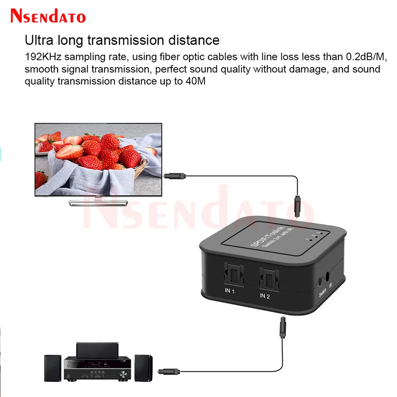 Digital SPDIF Toslink Optical Audio Switcher 3x1 3 In 1 Out Adapter with IR Remote for Projector TV Box Multimedia Monitor DVD P
