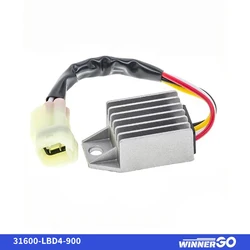 WINNERGGO Motorcycle Regulator Rectifier For Kymco Mongoos e 50 70 90 2X4 Rear Drum 2004-2007 31600-LBD4-900 ATV