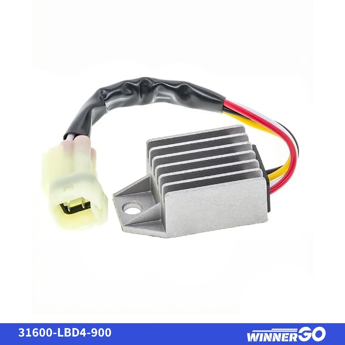 WINNERGGO Regulator Napięcia Prostownik Motocyklowy Do Kymco Mongoos e 50 70 90 2X4 Tylny Hamulec Bębnowy 2004-2007 31600-LBD4-900 ATV