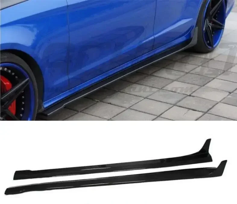 Body Skirts For For Mercedes-Benz W218 CLS 260 300 320 350 400 63 2012- 2018 Side Panels Body Skirts Kit lip Cover Carbon Fiber