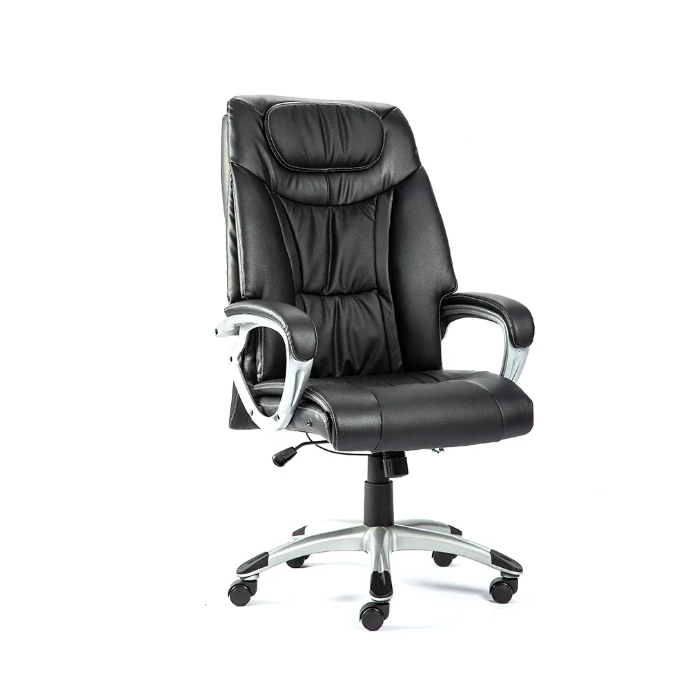 High Quality Comfortable Black Synthetic Leather Tilt Mechanism Executive Office Boss Chair