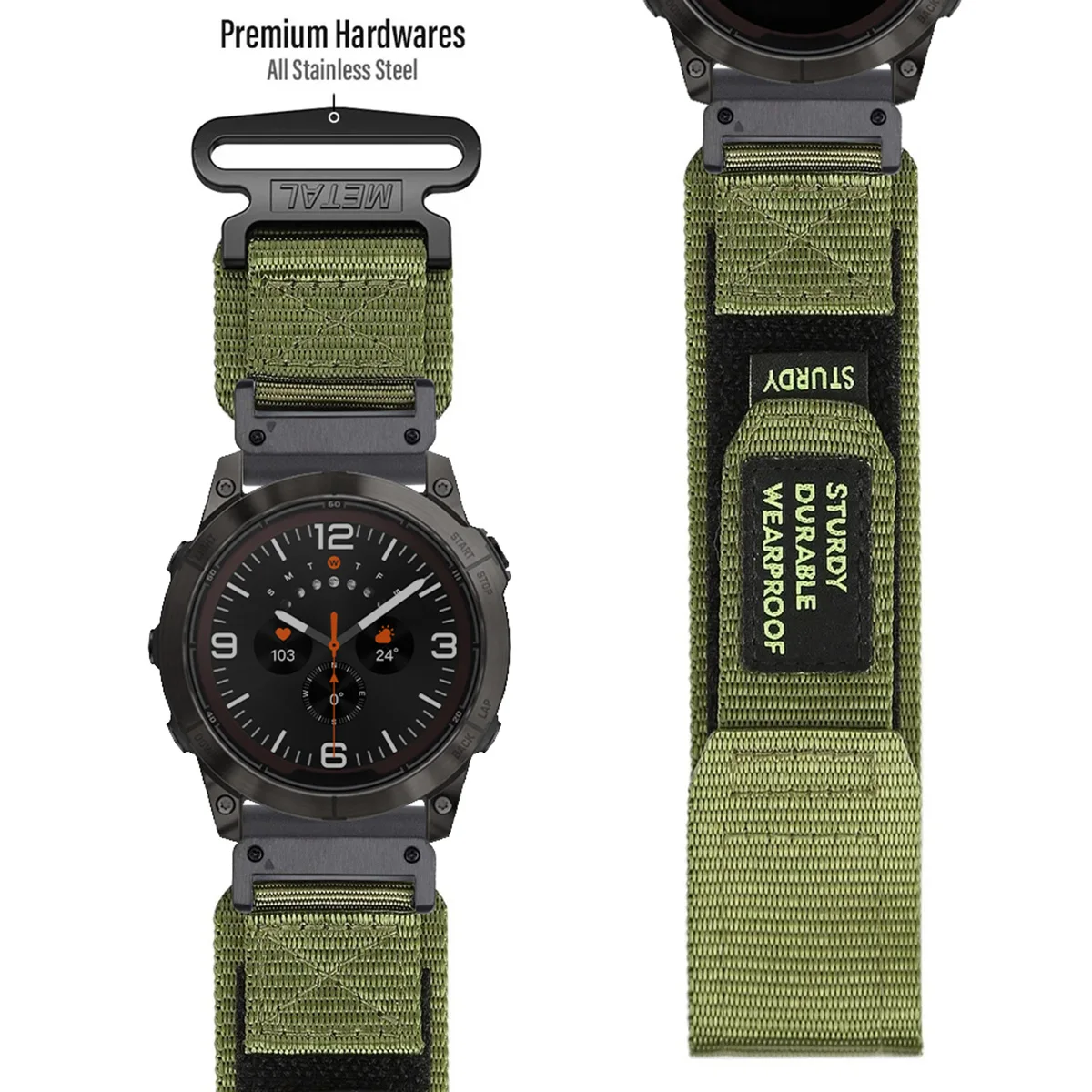 22 مللي متر 26 مللي متر حزام النايلون ل Garmin Fenix 8 51 مللي متر 7 7X 6 6X Pro 5 5X Plus 3 3HR QuickFit سوار Smartwatch Forerunner 945 925 الفرقة
