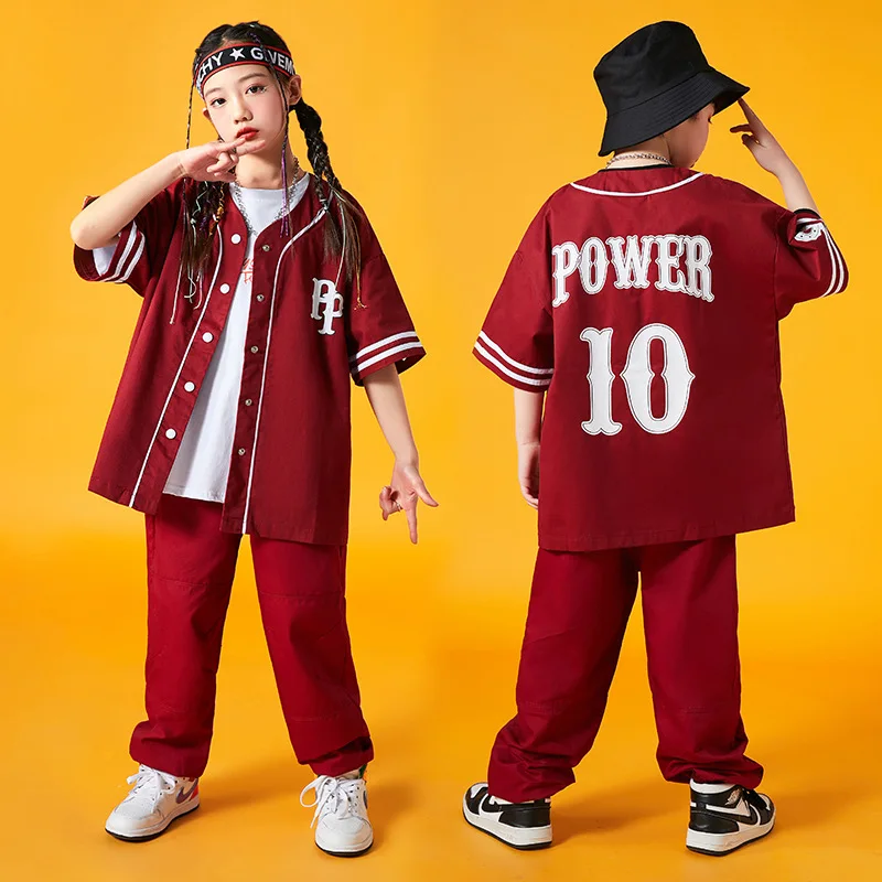 Children\'s Costume Hip Hop Boy Hip-Hop Trendy Clothes GirlhiphopChildren\'s Jazz Dance Catwalk Suit Summer