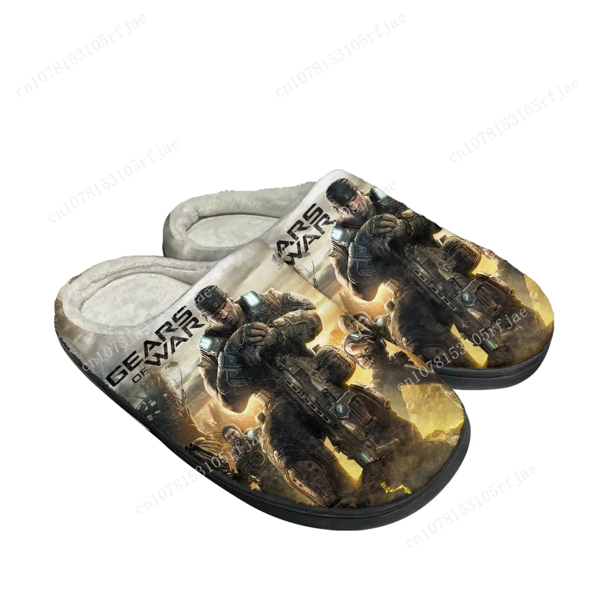 G-Gears O-Of W-War Home Hot Cotton Slippers Game Mens Womens Plush Bedroom Casual Fashion Keep Warm Shoes Tailor Made Slipper