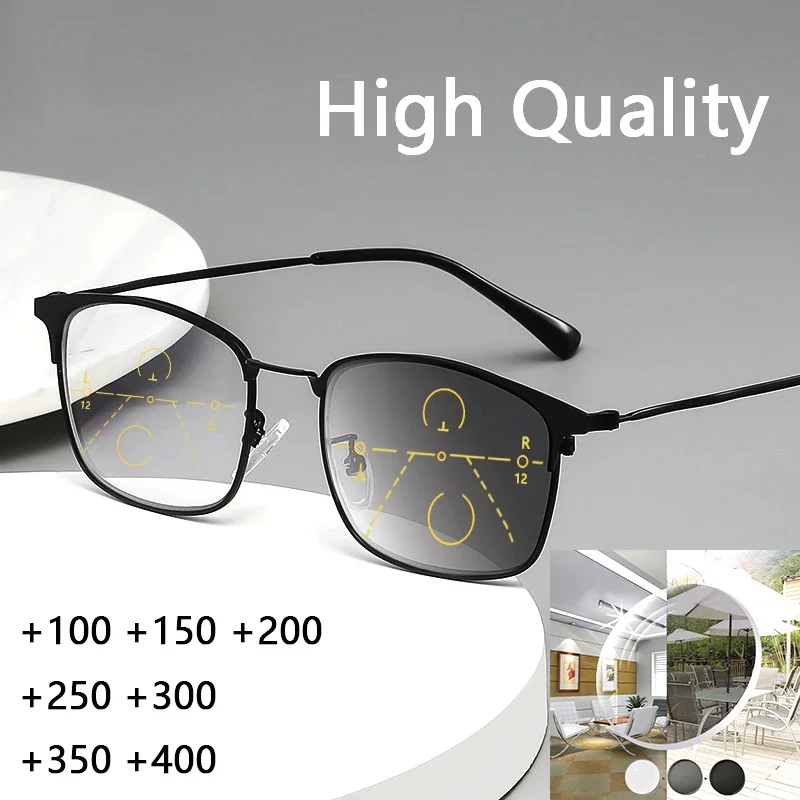 

Progressive Multifocal Reading Glasses Men Photochromic Outdoor Sunglasses Anti-Blue Light Computer Optical Goggles Women Cheap