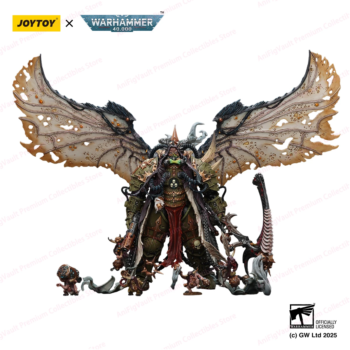 

[Pre-order]JOYTOY Warhammer 40,000 1/18 Action Figure Mortarion， Daemon Primarch of Nurgle Model Collectible Model Decoration