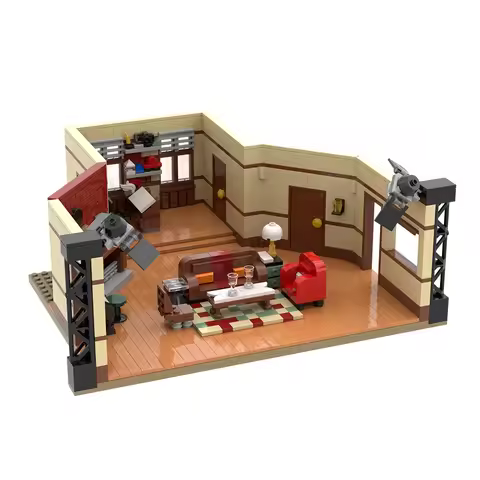 Gobricks MOC How I met your Mother Teds Apartment Building Blocks Model Teds Apartment Architecture Bricks Assembly Toys Gifts