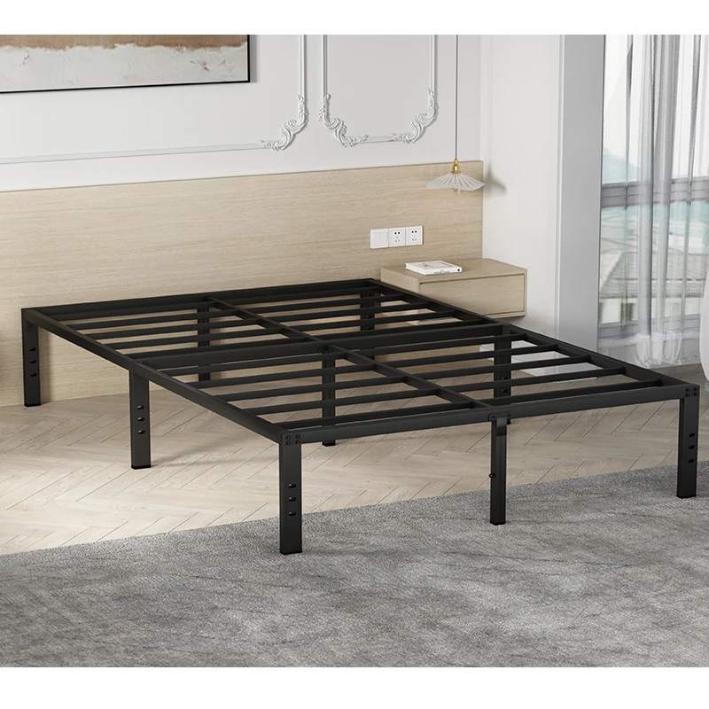 Metal Platform Bed FrameFull Size Bed Frame,Steel Slat Support,No Box Spring Needed,Easy Assembly,Storage Space Under The Bed-Fu