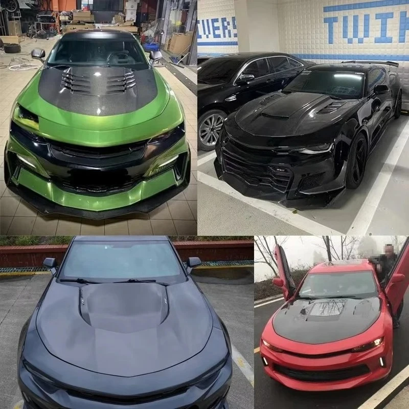 Oem Style Ss heldere Vent koolstofvezel motorkap voor camaro
