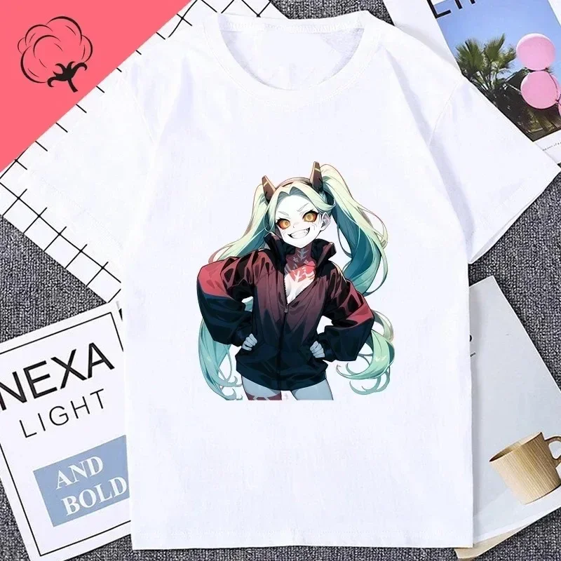 جديد وصول سايبر الشرير تي شيرت مطبوع المستقبل الشعور البصر نمط تي شيرت الصيف المرأة عادية قصيرة الأكمام الشارع الشهير التي شيرت