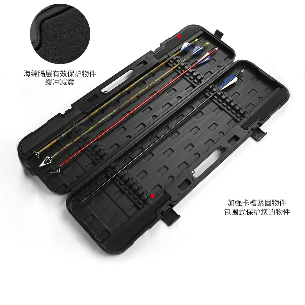 

Водонепроницаемый ящик для хранения стрельбы из лука, противоударный, износостойкий дизайн, герметичный пластиковый ящик для инструментов, надежное хранение, 885X225X80 мм