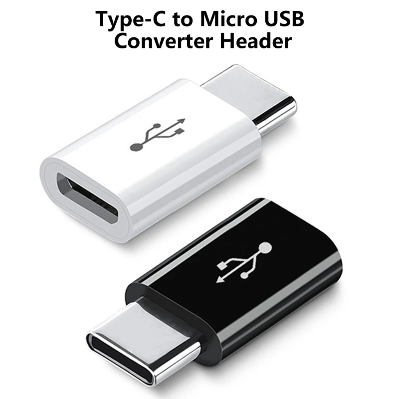 Micro USB to Type Adapter Female to Male Converters for Tablets Phones Support 30Mbps Data Transmission