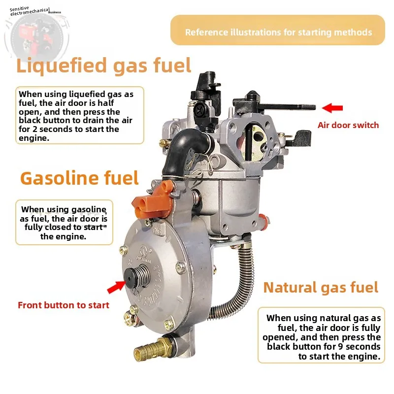 168F 170F パワーガスキャブレター用 1 個