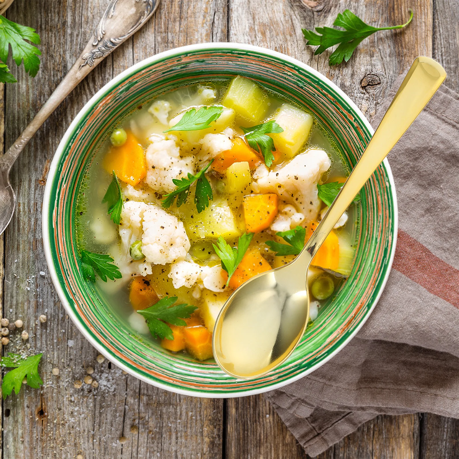 

120pcs Golden Finish Disposable Utensils For Wedding Party Catering Events Shower Birthday Gold Plastic Cutlery Set