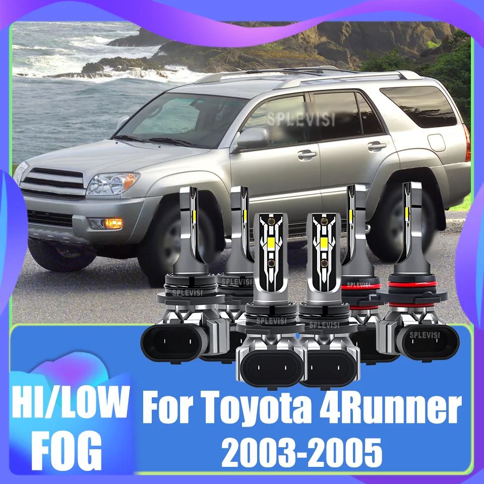 

Удобная светодиодная фара дальнего ближнего света, комбинированная противотуманная фара, размер 1:1, галогенная яркая для Toyota 4Runner 2003 2004 2005