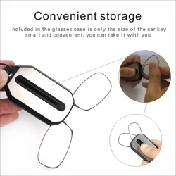 Key Chain Legless Clip Nose Reading Glasses Women Men Ultra-light Portable Rimless Readers Eyewear Ultra-thin Diopter +1.0 +3.0