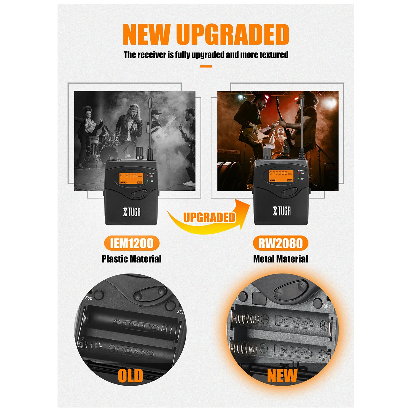 Professional Wireless in Ear IEM In-Ear Monitor System  10 Receiver in Ear Monitor for Musicians  Stage Performance