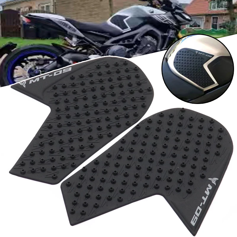 For Yamaha MT09 MT-09 2014 2015 2016 2017 2018 Motorcycle Tank Pad Protector Stickers Gas Knee Grip Side Traction Pad Decals Set