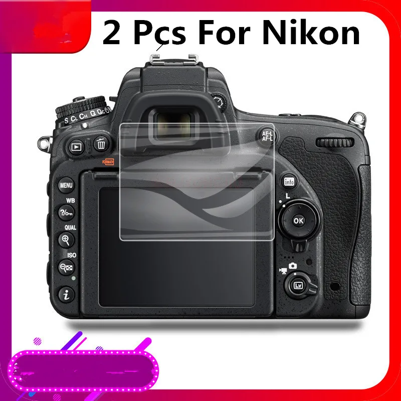 2 PCS 9H cameraTempered Glass LCD Screen Protector dla Nikon B500 D500 D600 D610 D750 D800 D810 D850 D90 D3000 D3100 D3200