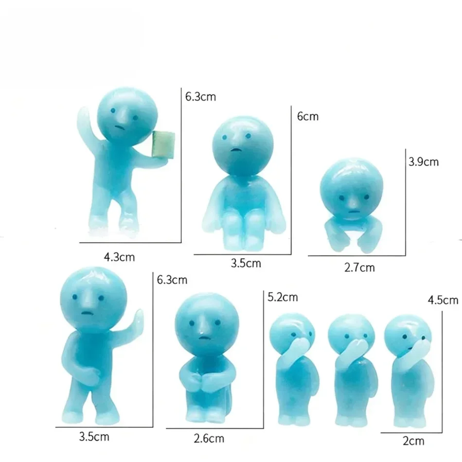 Meistverkaufte Smiski Hippers Mini Blind Box - Schlafzimmer-Fitness-Thema | Leuchtende Puppen-Ornamente | Ideales Geschenk für Liebhaber von Wohnraumdekoration – Detail 3